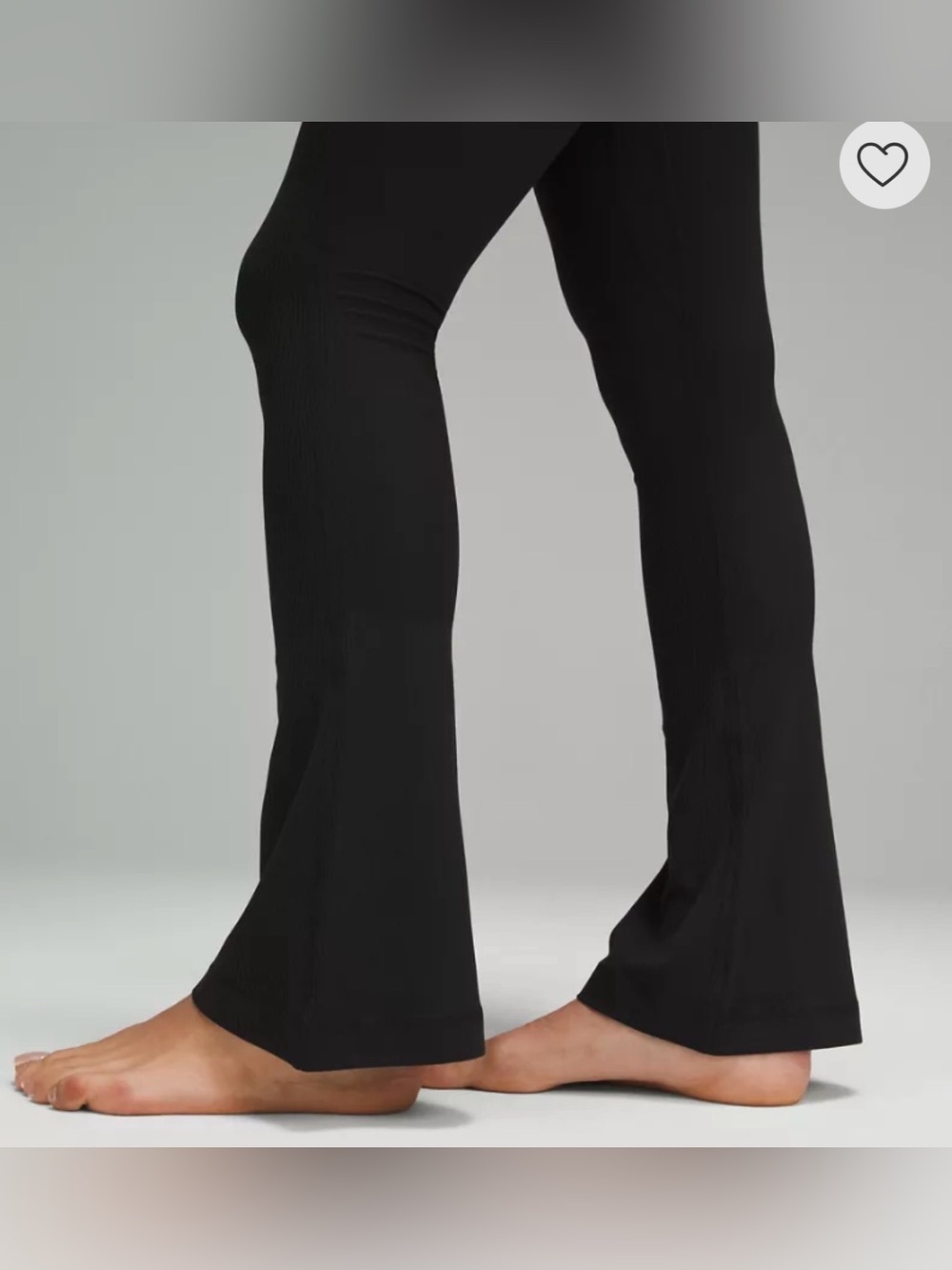 Lululemon Women’s Align High-Rise Ribbed Mini-Flare Pant Regular Black NWOT - Picture 5 of 12
